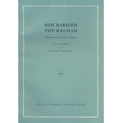 Der Barbier von Bagdad : Libretto (dt) - Peter Cornelius