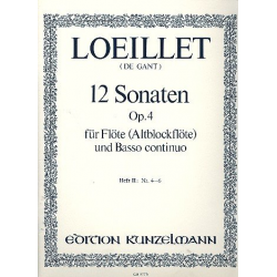 12 Sonaten op.4 Band 2 (Nr.4-6) : - Jean Baptiste Loeillet de Gant