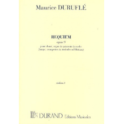 Requiem op.9 : pour baryton(s), orgue - Maurice Duruflé