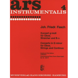Konzert g-Moll für Oboe und - Johann Friedrich Fasch