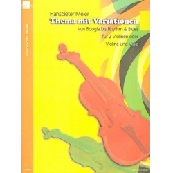 Thema mit Variationen : für 2 Violinen - Hansdieter Meier
