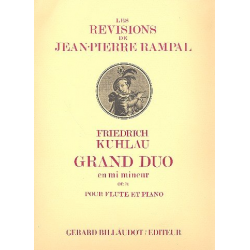Grand duo en mi mineur op.71 : pour flûte - Friedrich Daniel Rudolph Kuhlau