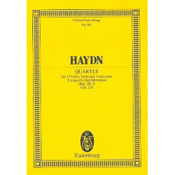 STRINGQUARTET E-MAJOR  NO.13 OP.3,1 - Franz Joseph Haydn