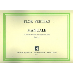 Manuale op.79 : 16 einfache - Flor Peeters