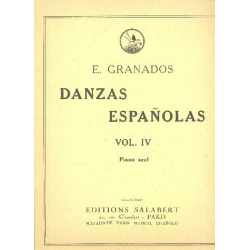Granados  : Danzas Espanolas Vol 4 Piano - Enrique Granados