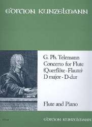 Konzert D-Dur für Flöte und Streicher, TWV 51:D2 (Klavierauszug) -Georg Philipp Telemann