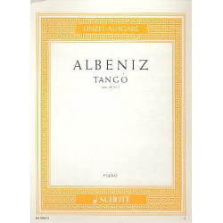 Tango D-Dur op.165,2 : für Klavier - Isaac Albéniz / Arr. Wilhelm Lutz