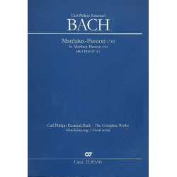 Matthäuspassion : für Soli, gem Chor -Carl Philipp Emanuel Bach