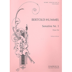 Sonatine op.35a : für Violine und - Bertold Hummel