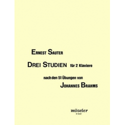 3 Studien : für 2 Klaviere - Edward Ernest 'Eddie' Sauter