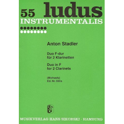 Duo F-Dur : für 2 Klarinetten - Anton Stadler