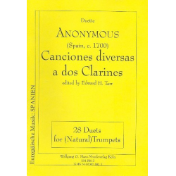 Canciones diversas a dos Clarines - Anonymus / Arr. Edward Tarr