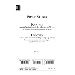 Kantate op.72 : für Sopran, Chor -Ernst Krenek