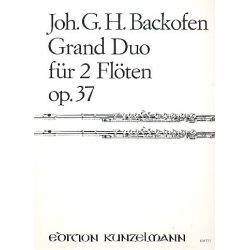 Grand duo op.37 : für 2 Flöten - Johann Georg Heinrich Backofen