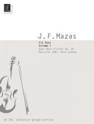 6 Duette op.39 Band 1 : für 2 Violinen - Jacques Mazas