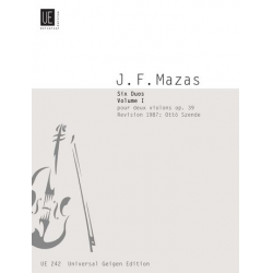 6 Duette op.39 Band 1 : für 2 Violinen - Jacques Mazas