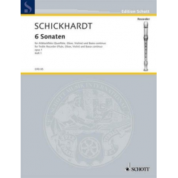 6 Sonaten op.1 Band 1 : für - Johann Christian Schickhardt