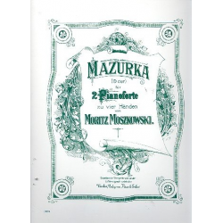 Mazurka D-Dur : für 2 Klaviere -Moritz Moszkowski