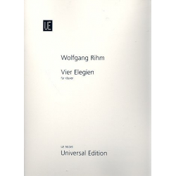 4 Elegien : für Klavier - Wolfgang Rihm