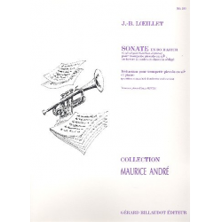 Sonate do majeur pour hautbois et - Jean Baptiste (John of London) Loeillet
