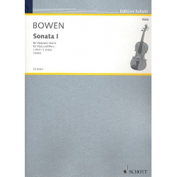 Sonate c-Moll Nr.1 : für Viola und Klavier - Edwin York Bowen