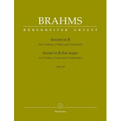 Sextett B-Dur op.18 : für 2 Violinen, - Johannes Brahms