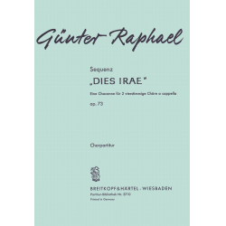 Sequenz Dies Irae op.73 : - Günter Raphael