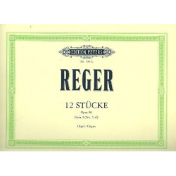 12 Orgelstücke op.80 Band 1 - Max Reger