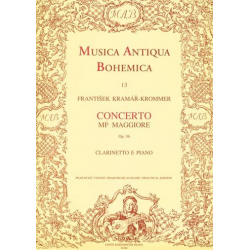 Concerto Es-Dur op.36 für Klarinette und Orchester (Klavierauszug) -Franz Krommer