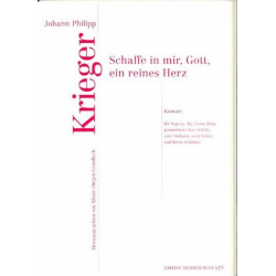 Schaffe in mir Gott ein reines Herz : für - Johann Philipp Krieger