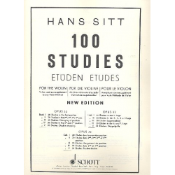 100 Studies op.32 vol.5 : 20 studies -Hans Sitt