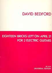 18 Bricks left on April 21 : for - David Bedford
