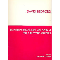 18 Bricks left on April 21 : for - David Bedford