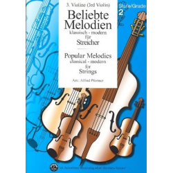 Beliebte Melodien Band 3 - 3. Violine (= Viola) -Diverse / Arr.Alfred Pfortner