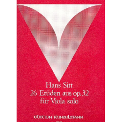 26 Etüden aus op.32 : für Viola - Hans Sitt