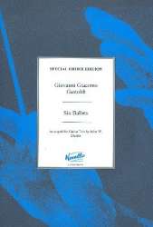 6 Ballets : for 3 guitars - Giovanni Giacomo Gastoldi