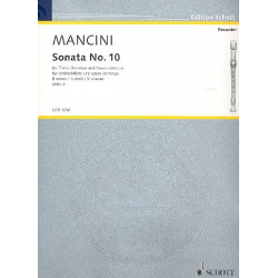 Sonate h-Moll Nr.10 : für - Francesco Mancini