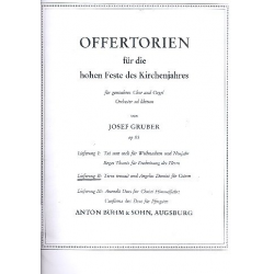 Terra tremuit  und  Angelus Domini - Orgel-Partitur - Josef Gruber