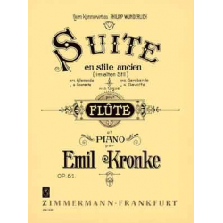 Suite en stile ancien op.81 : pour flute - Emil Kronke