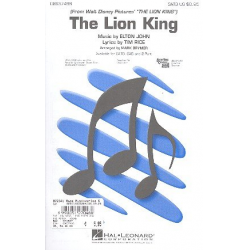 The Lion King : for mixed chorus - Elton John