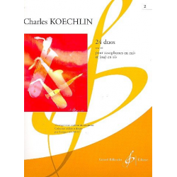 24 duos op.186 vol.2 (nos.13-24) : - Charles Louis Eugene Koechlin