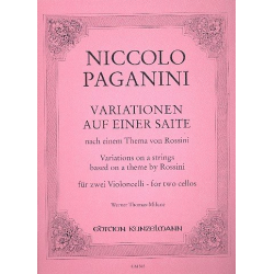 Variationen auf einer Saite nach einem - Niccolo Paganini