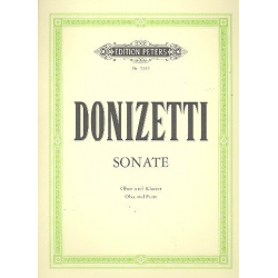 Sonate : für Oboe und Klavier -Gaetano Donizetti