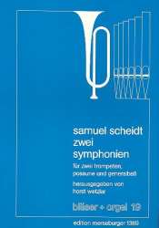 2 Sinfonien : für 2 Trompeten, - Samuel Scheidt