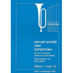 2 Sinfonien : für 2 Trompeten, -Samuel Scheidt