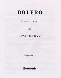 Bolero op.51,3 : for violin -Jenö Hubay