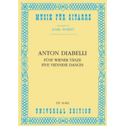 5 Wiener Tänze : für gGtarre - Anton Diabelli