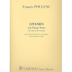 Litanies à la vierge noire : - Francis Poulenc