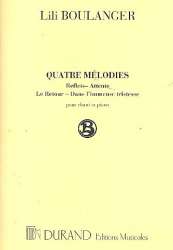 4 Melodies : pour chant et piano - Lili Boulanger