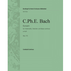Konzert a-Moll WQ170 : für - Carl Philipp Emanuel Bach